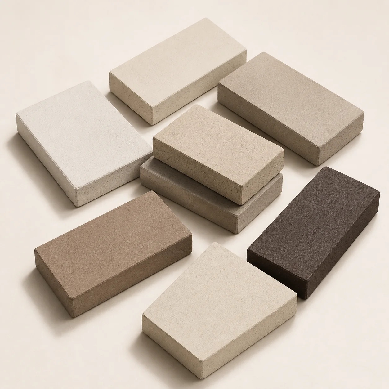 Holland Lux rectangular pavers in refined neutral colors